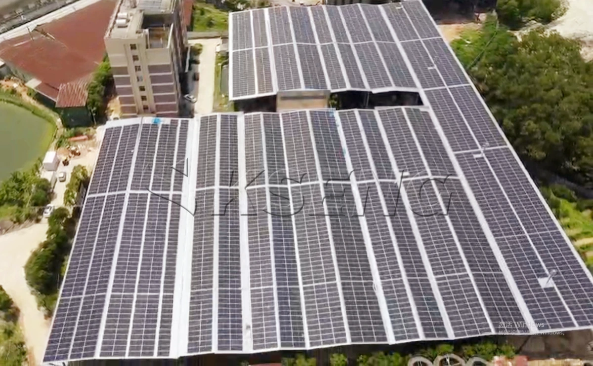 广东揭阳彩钢瓦光伏支架5.3MW