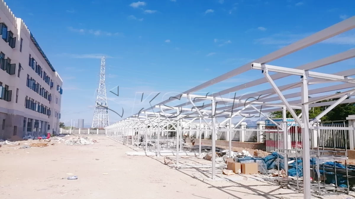 福建漳州车棚光伏支架270KW