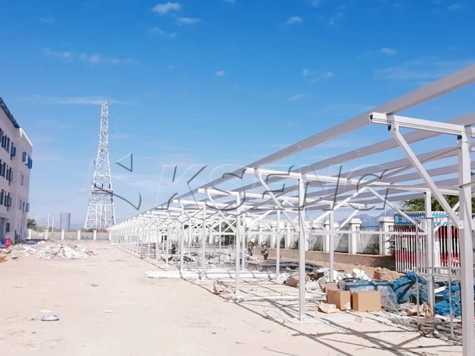 福建漳州车棚光伏支架270KW