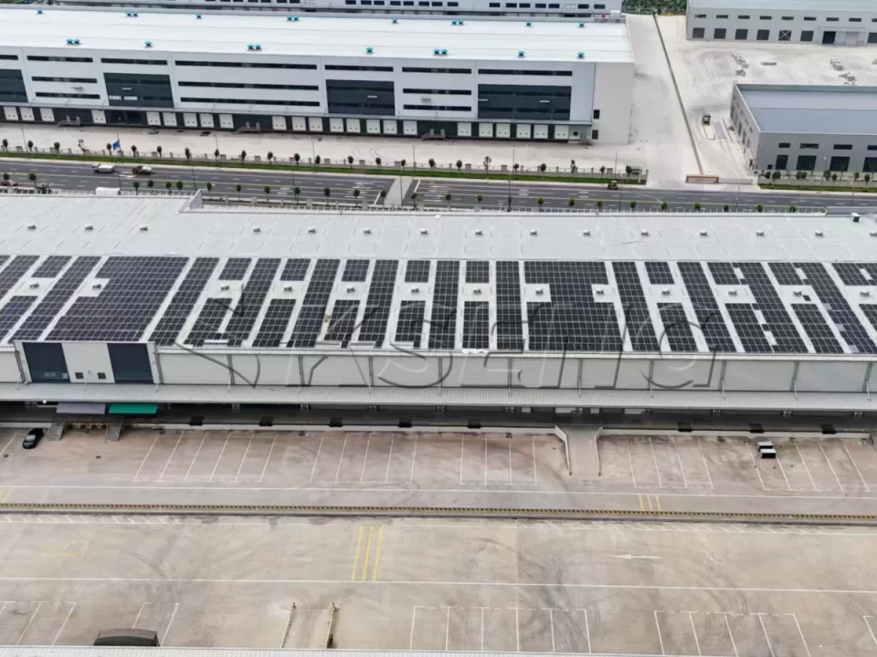 浙江金华彩钢瓦光伏支架1900KW